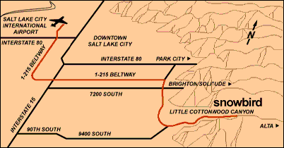 Where can you find a map of ski resorts in Utah?