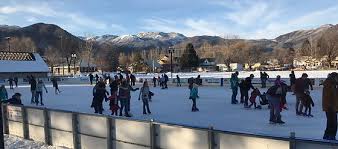 Ice Skating Millcreek Common SLC Utah